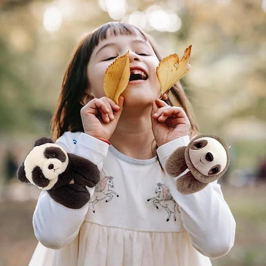 Unisex Stuffed Animal Slap Bracelets Plush Panda