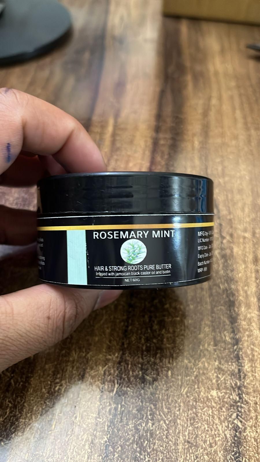 Rosemary Mint Hair & Strong Pure Butter Cream 60g (Pack of 2)