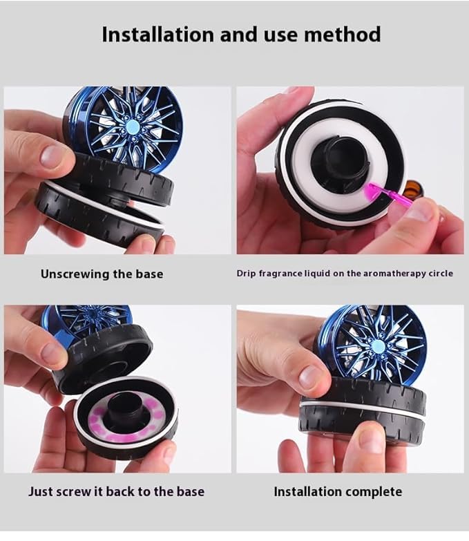 Car Wheel Perfume – Solar Powered