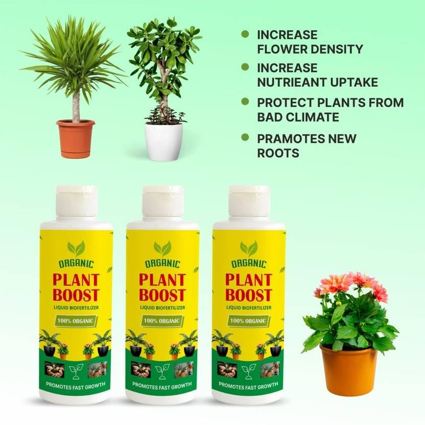 Plant Boost – Organic Liquid Biofertilizer for All Crops (PACK OF 5)