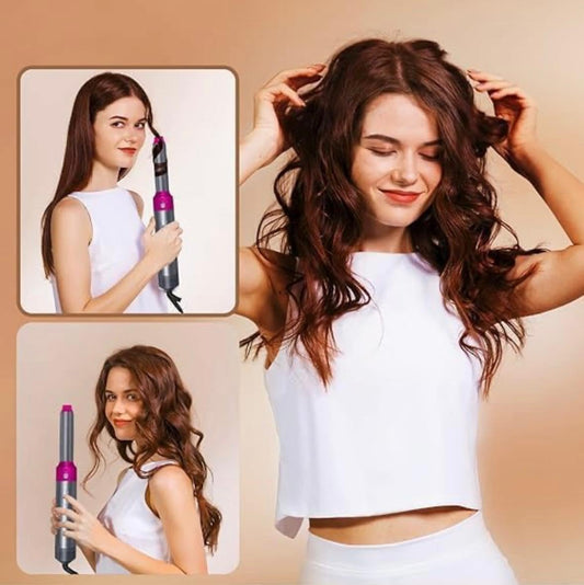 Muti-Functional 5 IN 1 Hair Styling Tool Detachable Hot Air Brush Hair Dryer with Comb