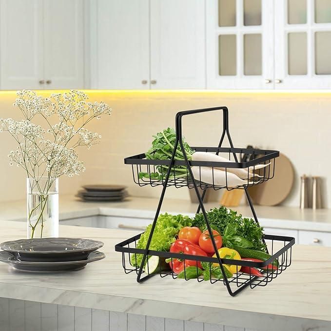 2 Tier Fruit and Vegetable Basket