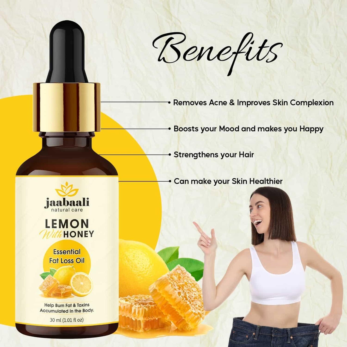 Lemon with Honey Essential Fat Loss Oil 30 ml