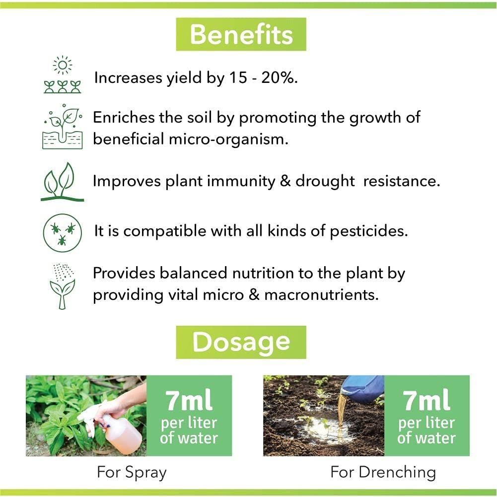 Plant Boost – Organic Liquid Biofertilizer for All Crops (PACK OF 5)